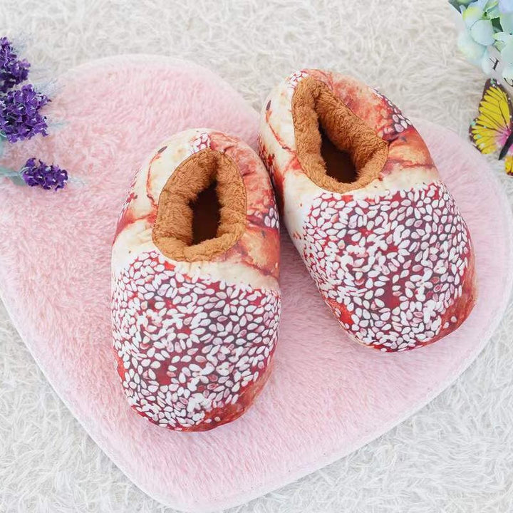 Creatief toast brood winter pantoffels