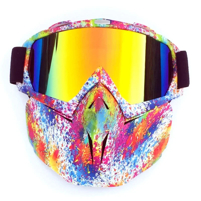 Sneeuw ninja masker skibril