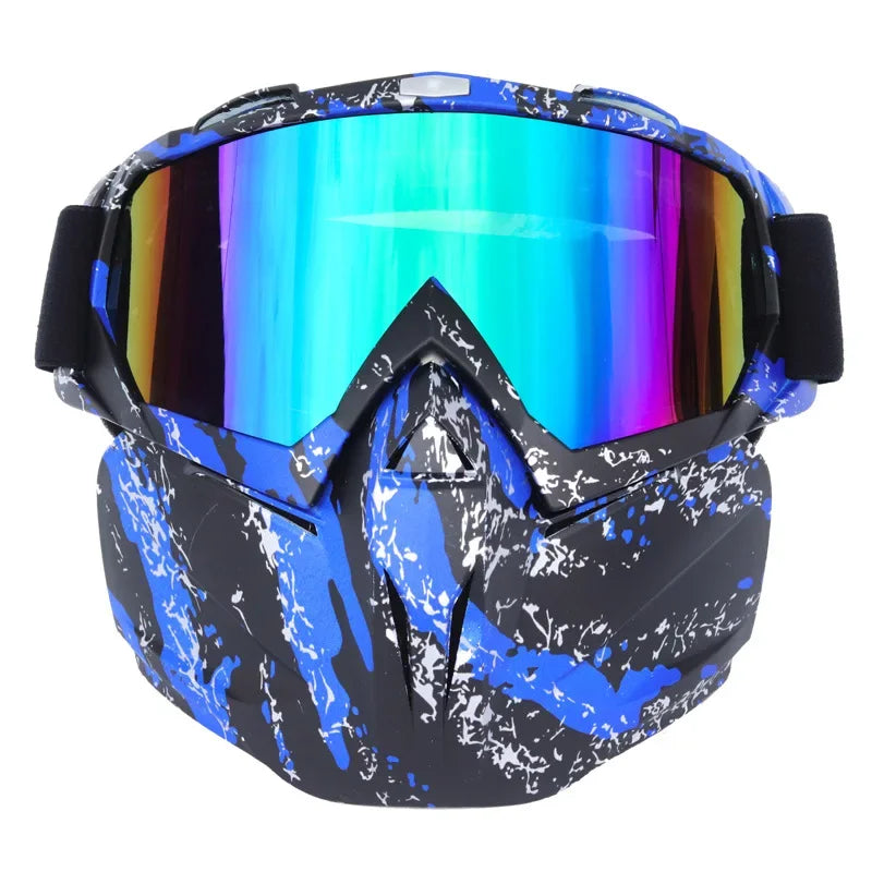 Sneeuw ninja masker skibril