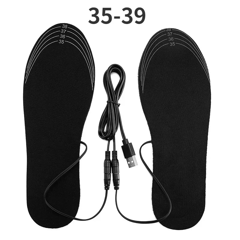 Hollevo™ USB verwarmde inlegzolen op maat te knippen, koolstofvezel
