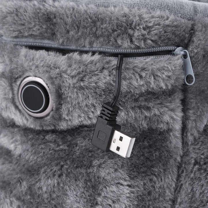 Hollevo™ Verwarmde USB-pantoffels van zachte pluche voor warme voeten