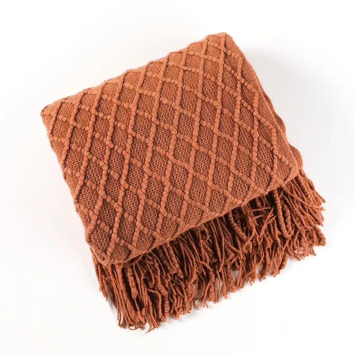 Nordic stijl dick gebreid deken
