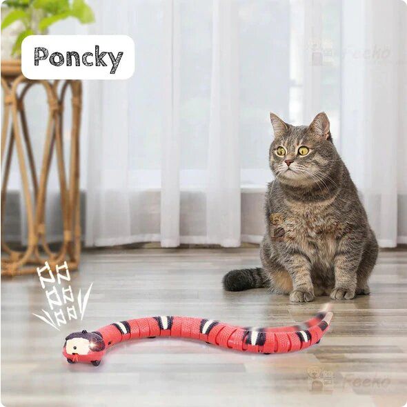 Interactieve slang kattenspeeltje met slimme sensor
