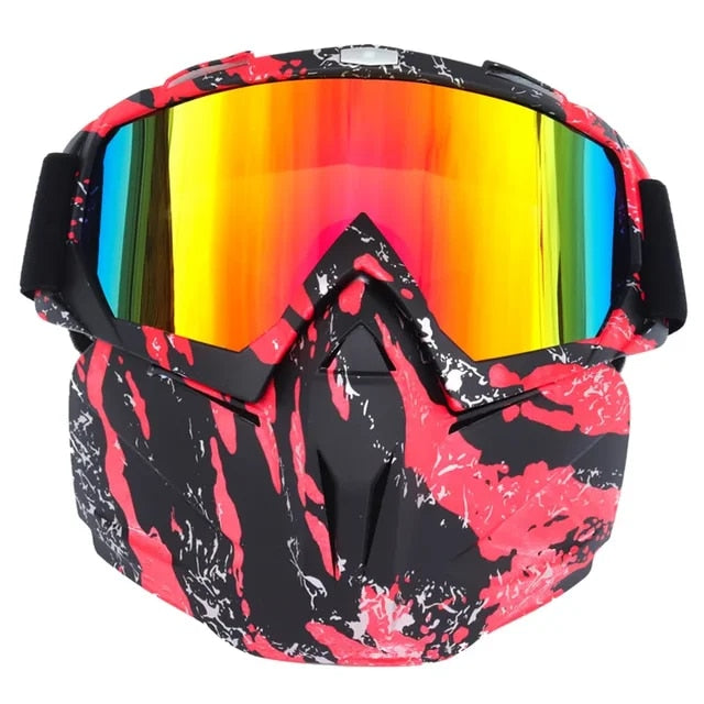 Sneeuw ninja masker skibril