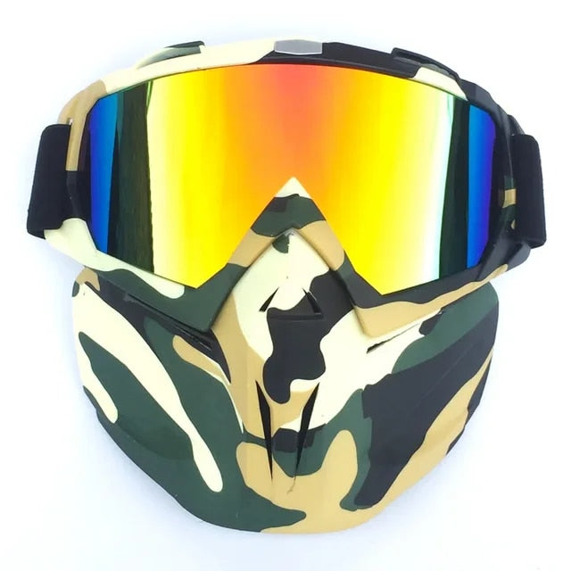 Sneeuw ninja masker skibril