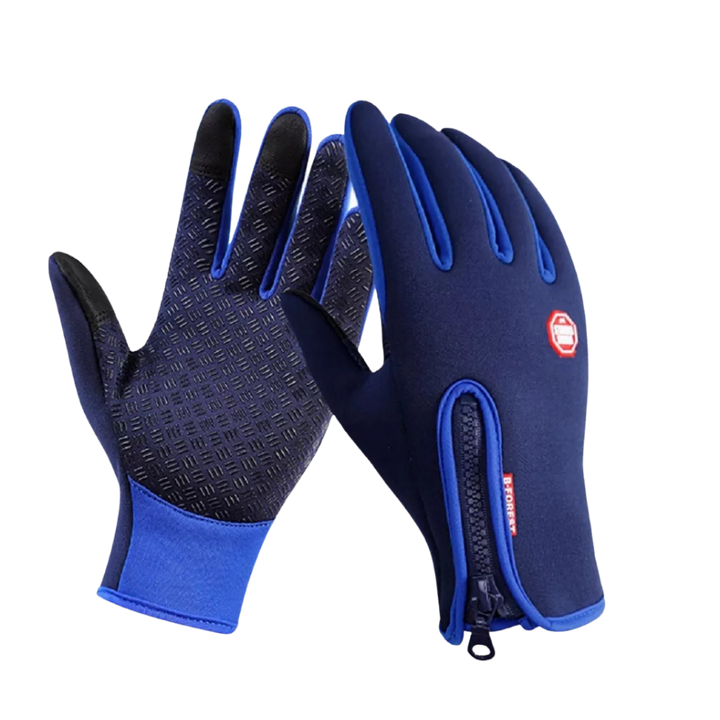 Winddichte thermohandschoenen met rits, grip en touchscreen
