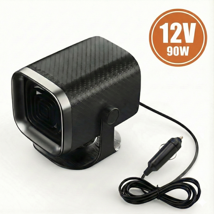 Hollevo™ Draagbare autokachel 12V/24V, 360° draaibaar voor snel ontdooien
