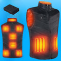 Hollevo™ Rekbare verwarmde bodywarmer met 9 zones, ook in de nek