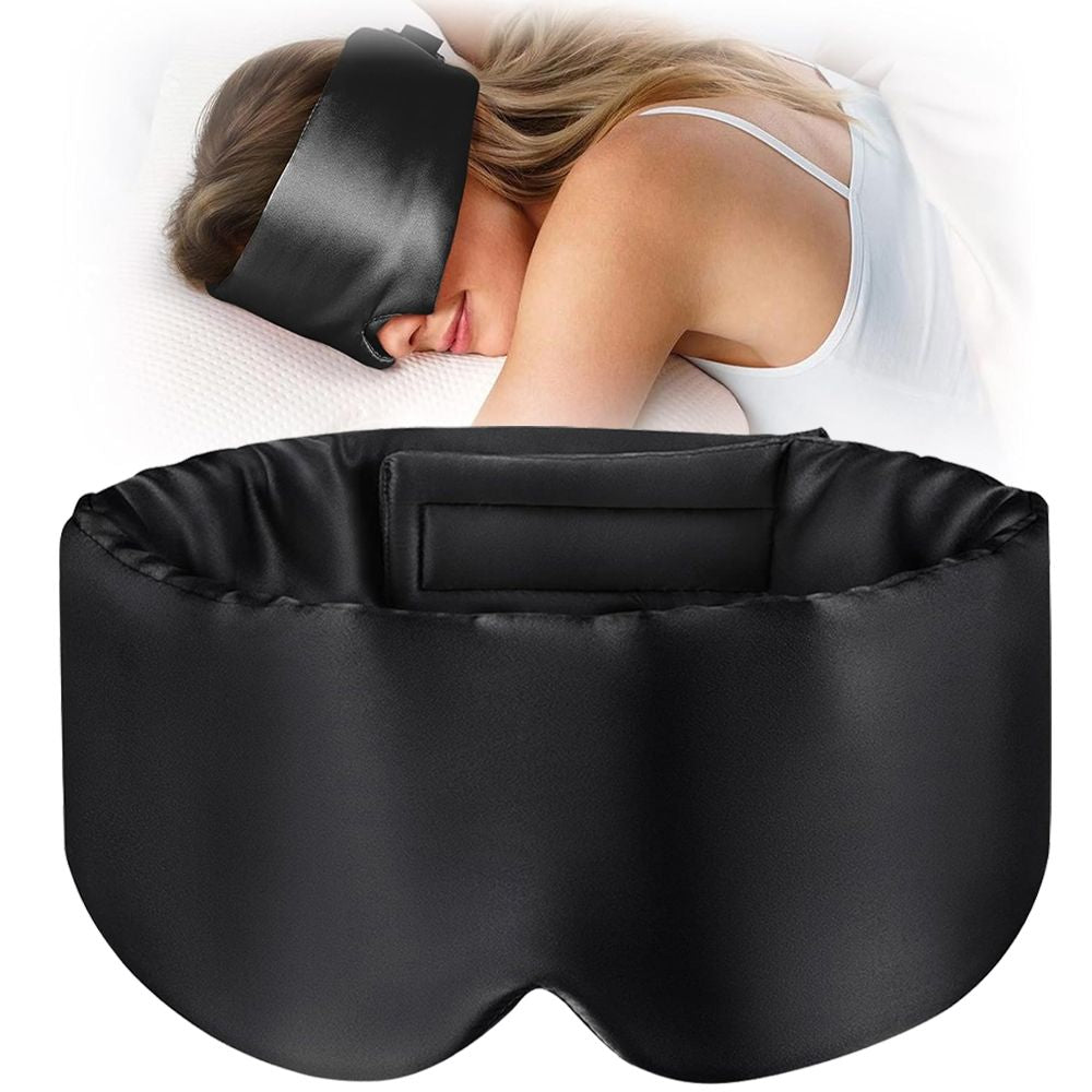 Zijden slaapmasker dat al het licht buitensluit