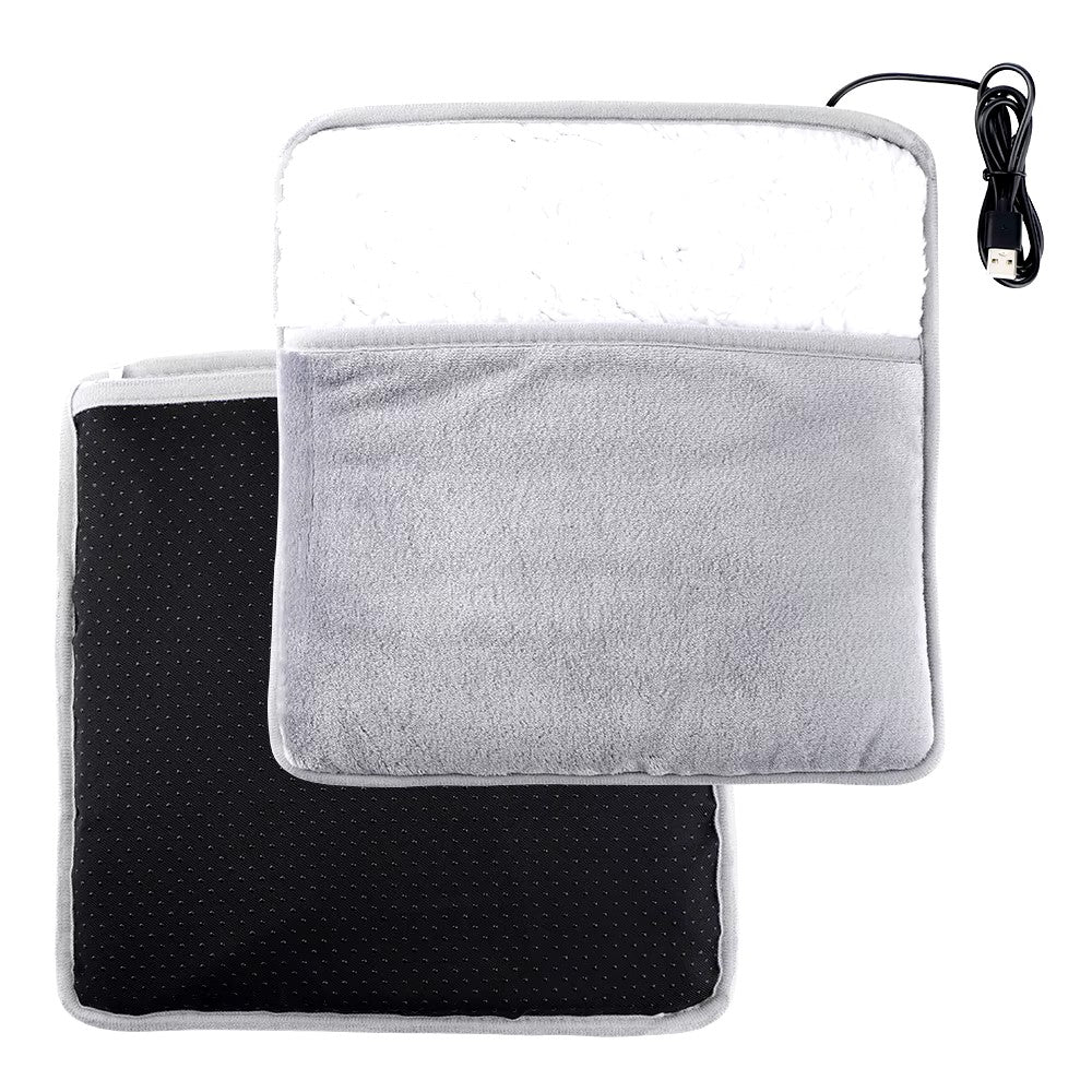 Hollevo™ USB-voetenwarmer van zachte flanel met constant 40 °C