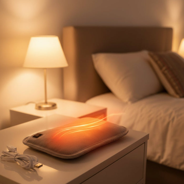 Hollevo™ Snel opwarmend USB-warmtekussen voor rug en schouders