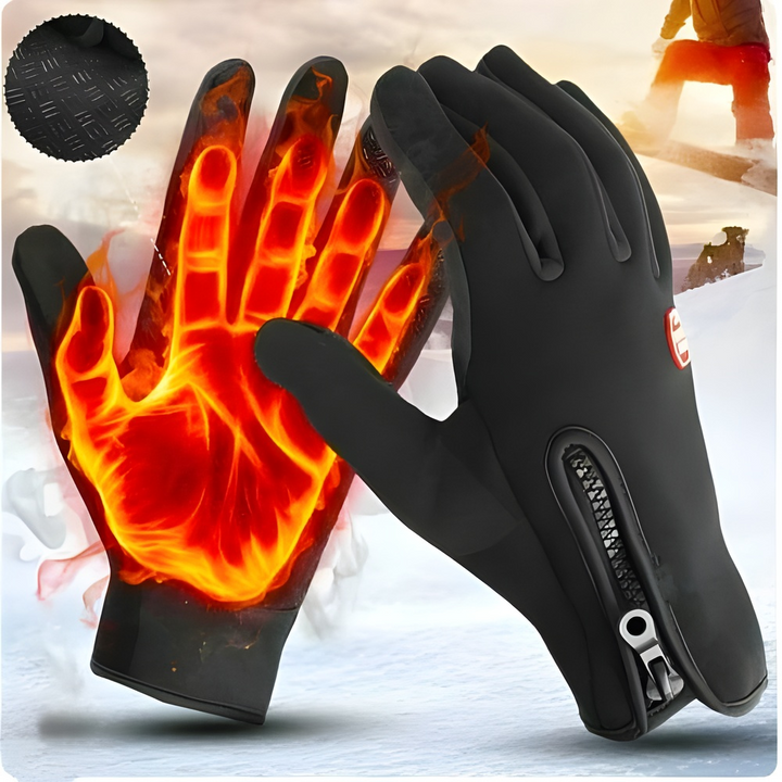Waterdichte touchscreen winterhandschoenen met zijrits