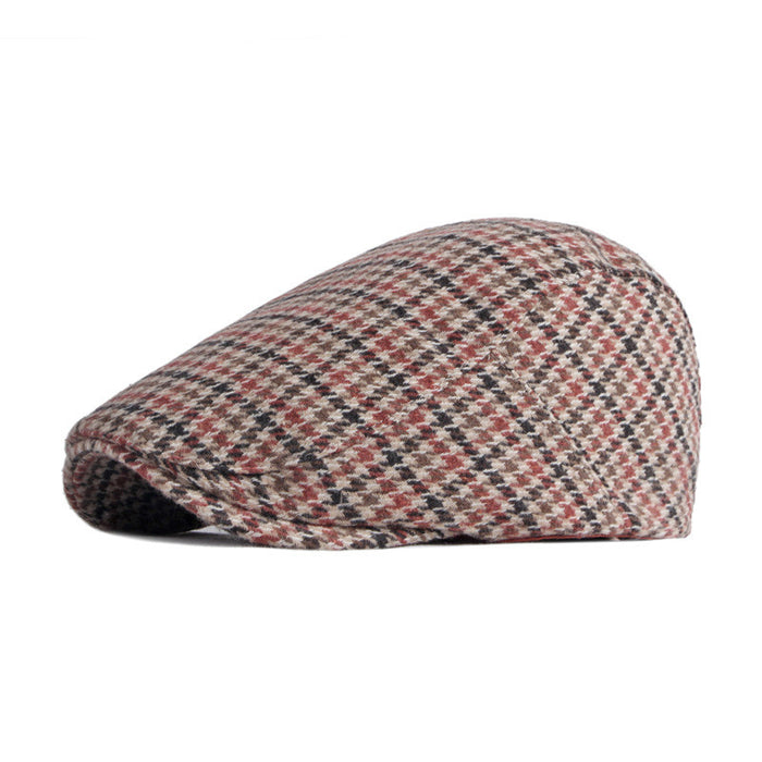 Hollevo Flatcap met pied-de-poule en zachte voering