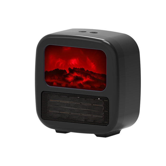 Hollevo Mini kachel met 3D-vlameffect, als een kleine open haard