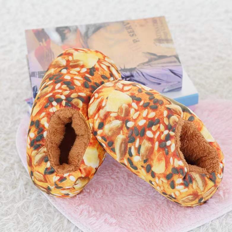 Creatief toast brood winter pantoffels
