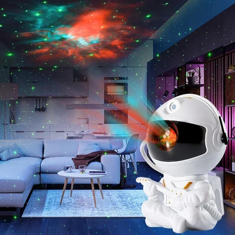 Sterrenprojector met nevel, maanlamp en afstandsbediening