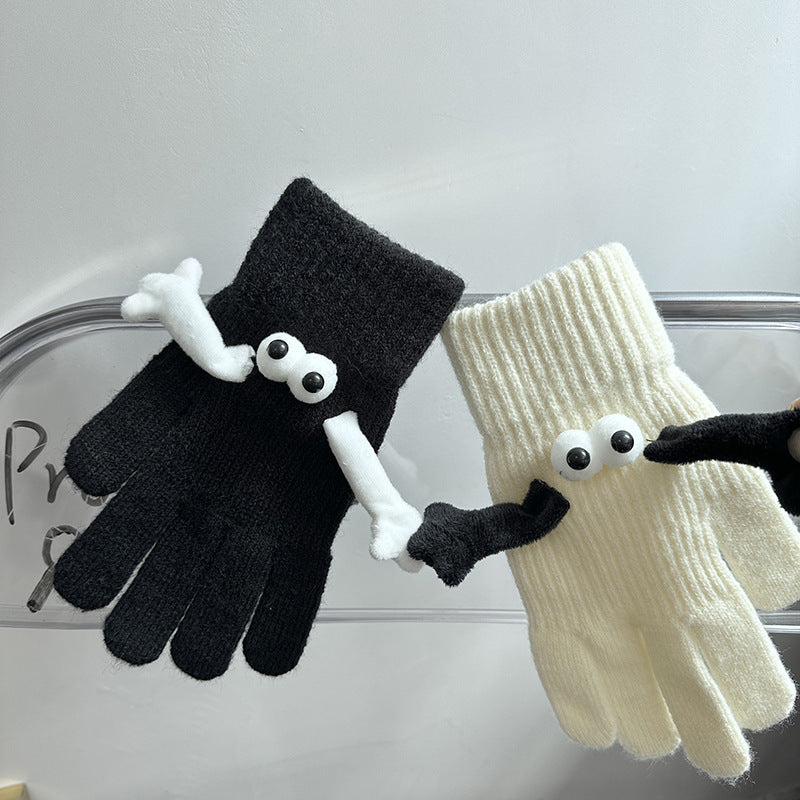 Gebreide handschoenen met magnetische handjes