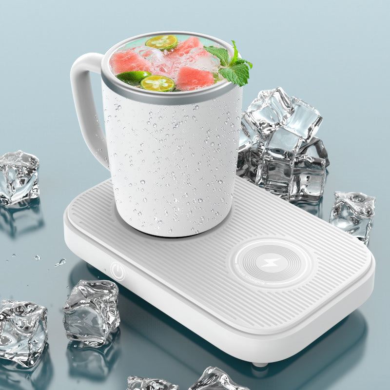 Bekerwarmer met beker en draadloze oplader