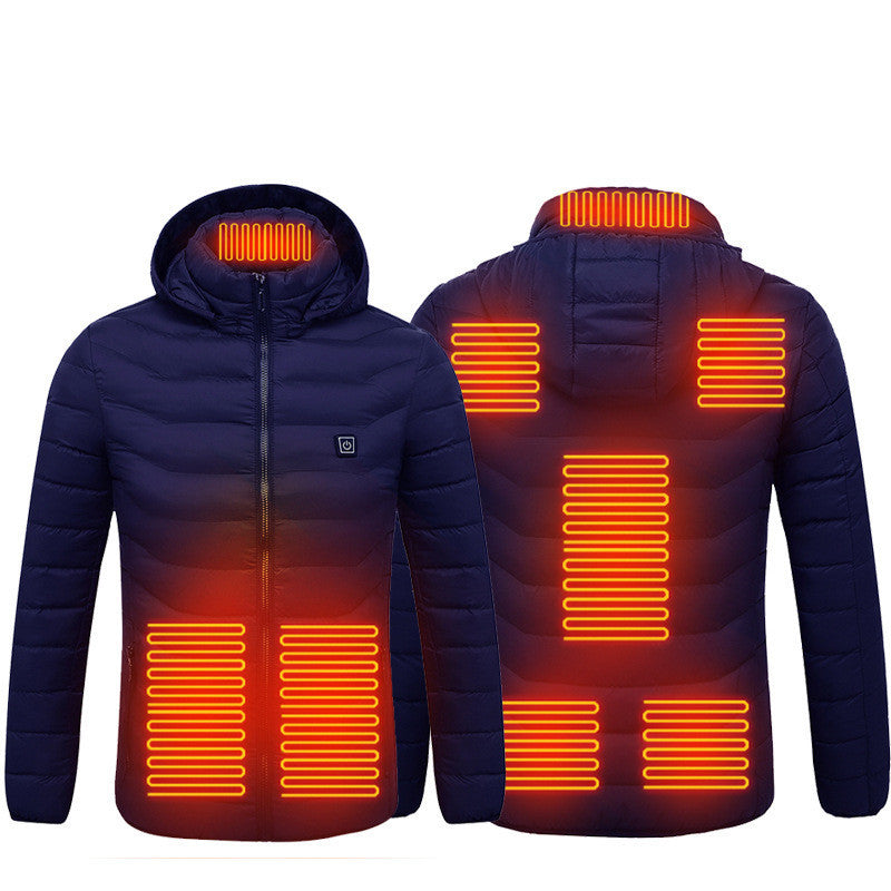 Hollevo™ Verwarmde herenjas met USB en 3 warmtestanden