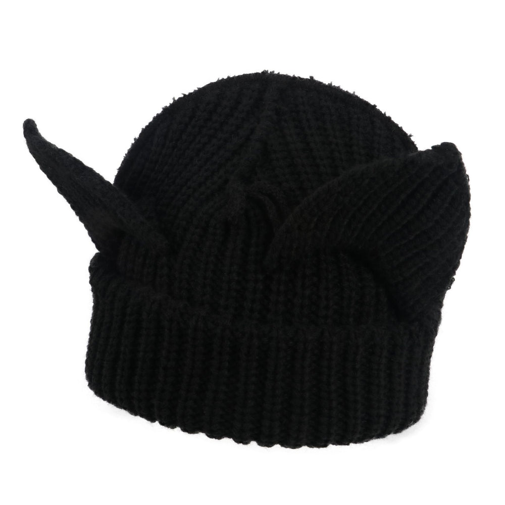 Gebreide muts met kattenoortjes