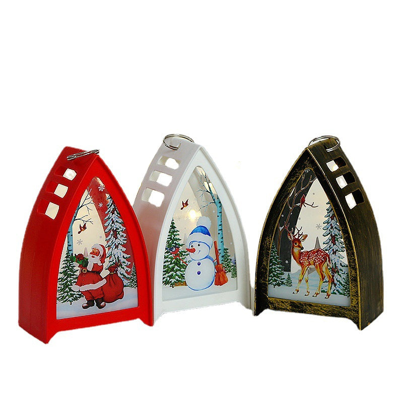 Handbeschilderde led-kerstfiguren – kerstman, sneeuwpop en rendier