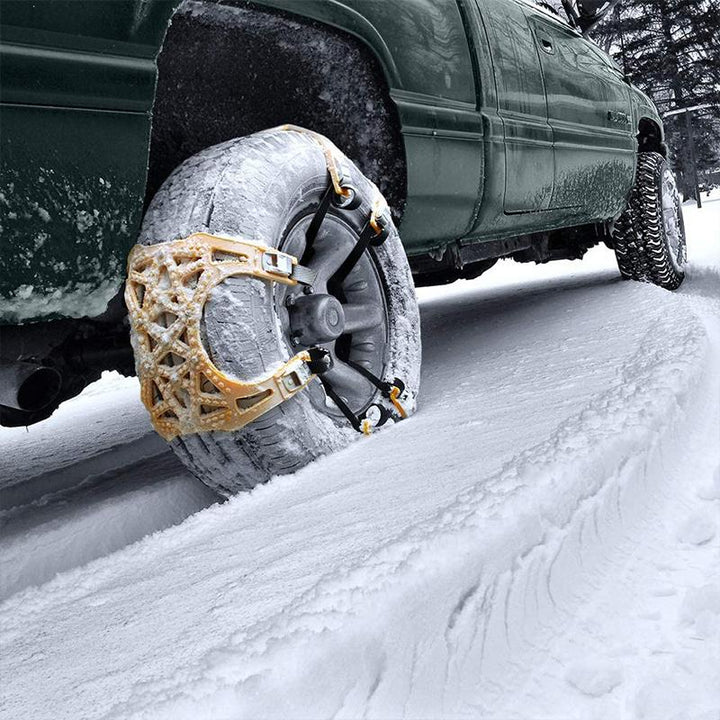 Hollevo™ Stalen sneeuwkettingen met X-spikes voor grip op ijs en sneeuw