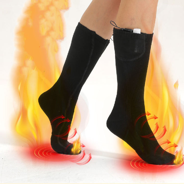 Dikke verwarmde sokken met USB-aansluiting