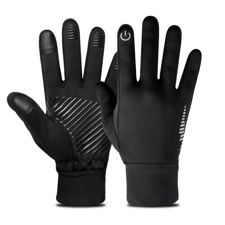 Zwarte winterhandschoenen met antislip palm