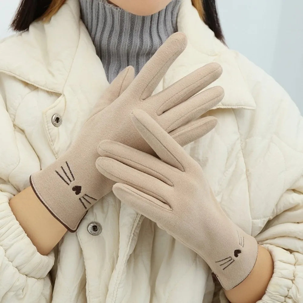 Kat touchscreen winter handschoenen voor dames