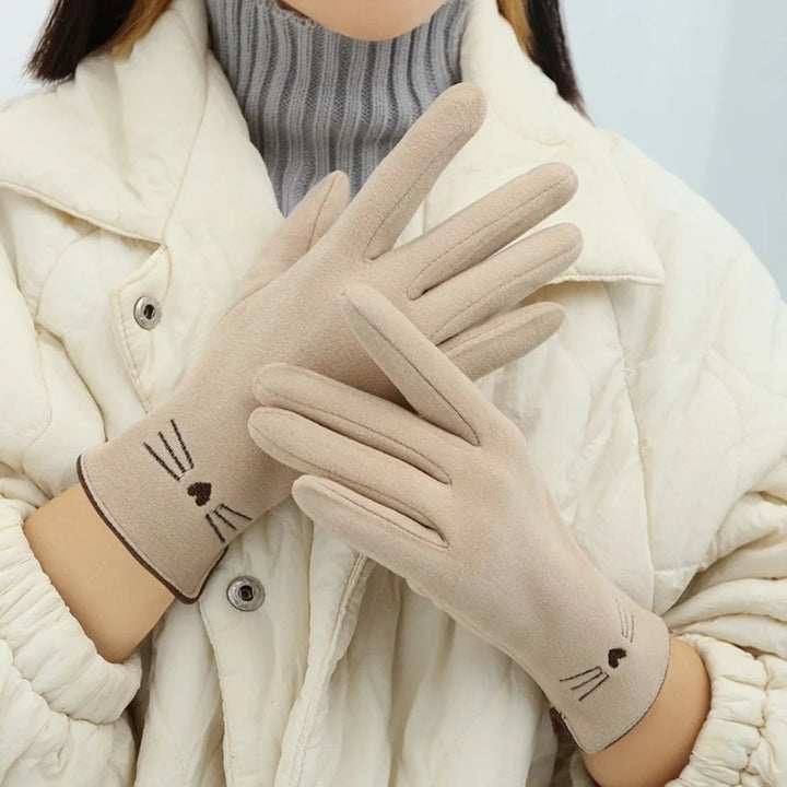 Kat touchscreen winter handschoenen voor dames