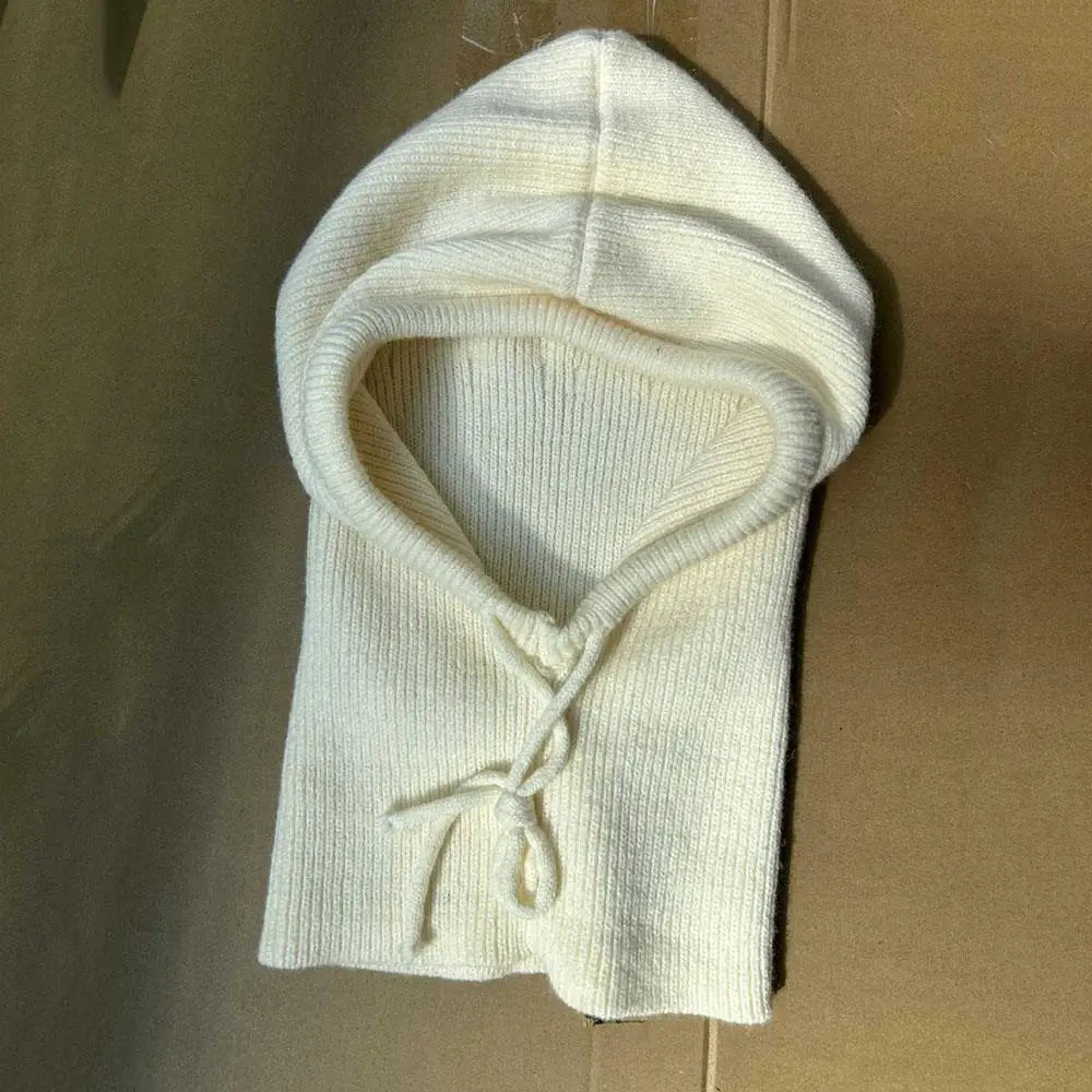 Gebreid met capuchon bivakmuts muts nek verwarmer
