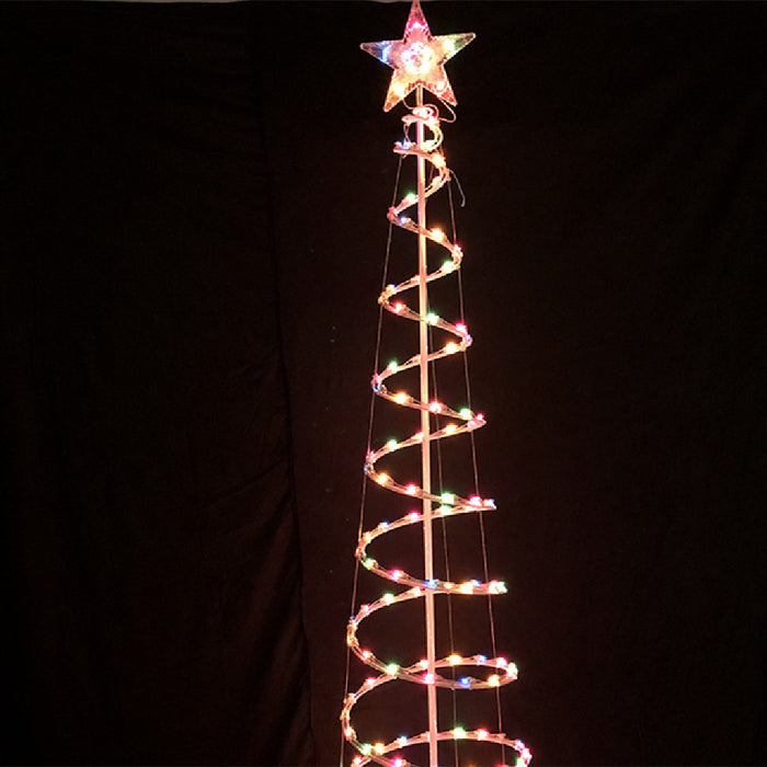 Hollevo Led spiraalkerstboom van 180 cm met ster