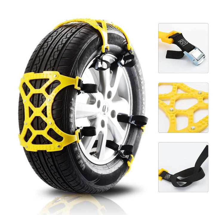 Hollevo™ Stalen sneeuwkettingen met X-spikes voor grip op ijs en sneeuw