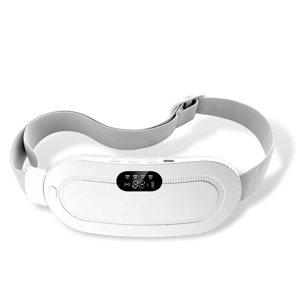 Witte warmteband met display om de buik