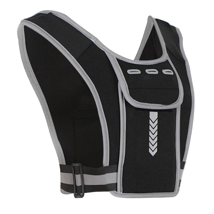 Hollevo™ Reflecterend hardloopvest met borsttas en grote telefoonvak
