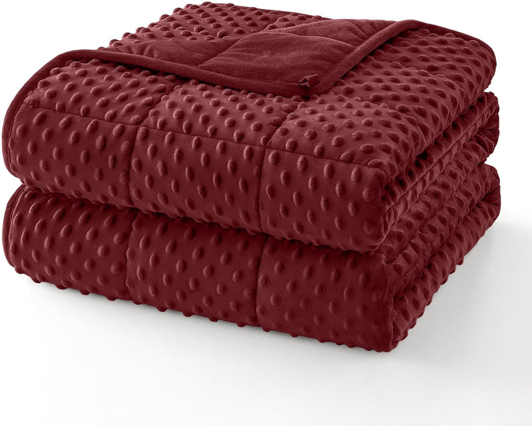 Knus comfort stippen verzwaard deken – koelend microvezel comfort laag