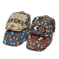 Flatcap met kleurrijk geometrisch patroon