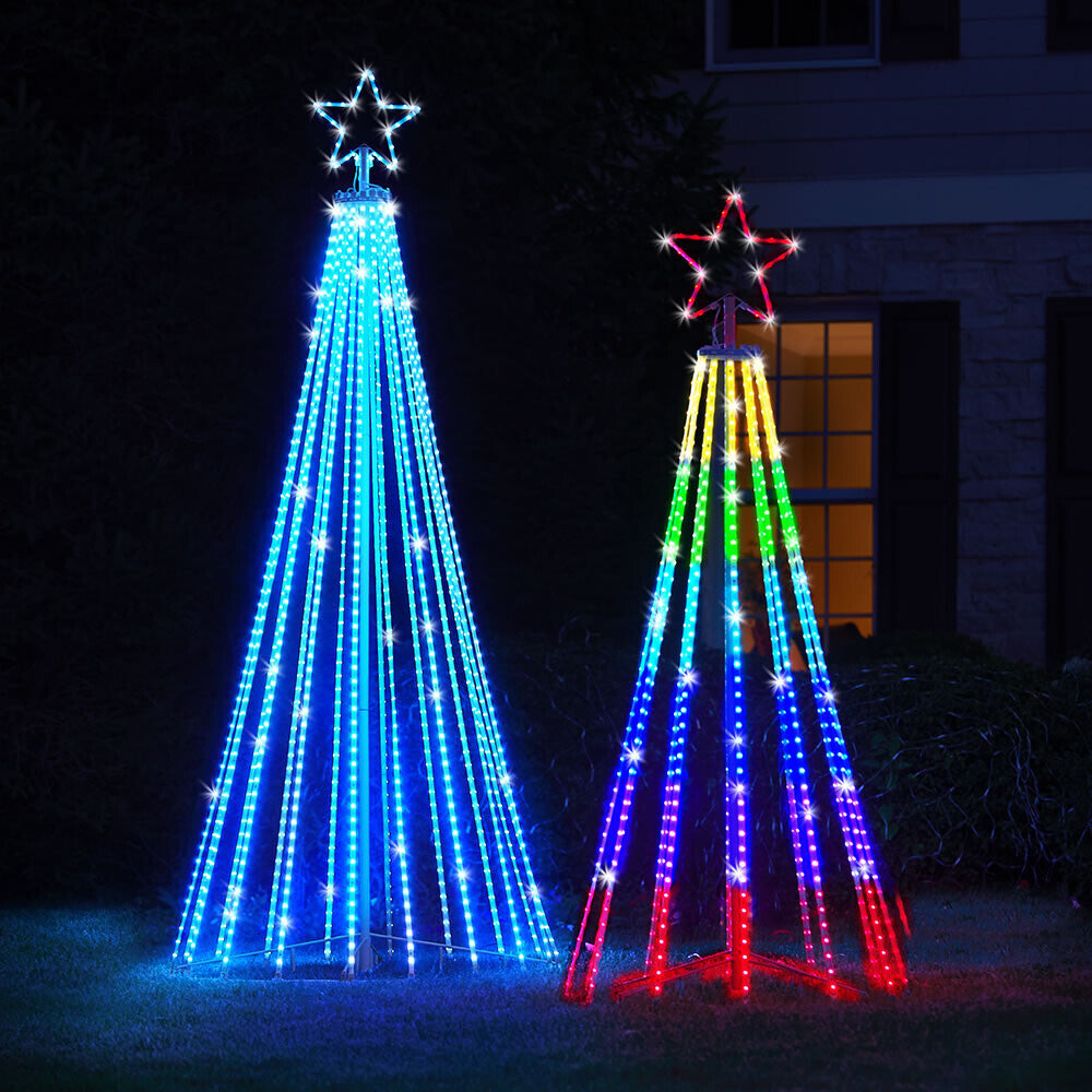 Kerst – meerkleurig Led bewegend buiten kerstboom lightshow