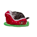 Hollevo™ Kerstslee mand voor kat en hond met zachte fluwelen binnenkant