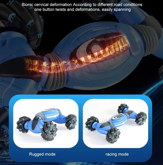 Hollevo™ Stuntauto met handbesturing, 360° salto&