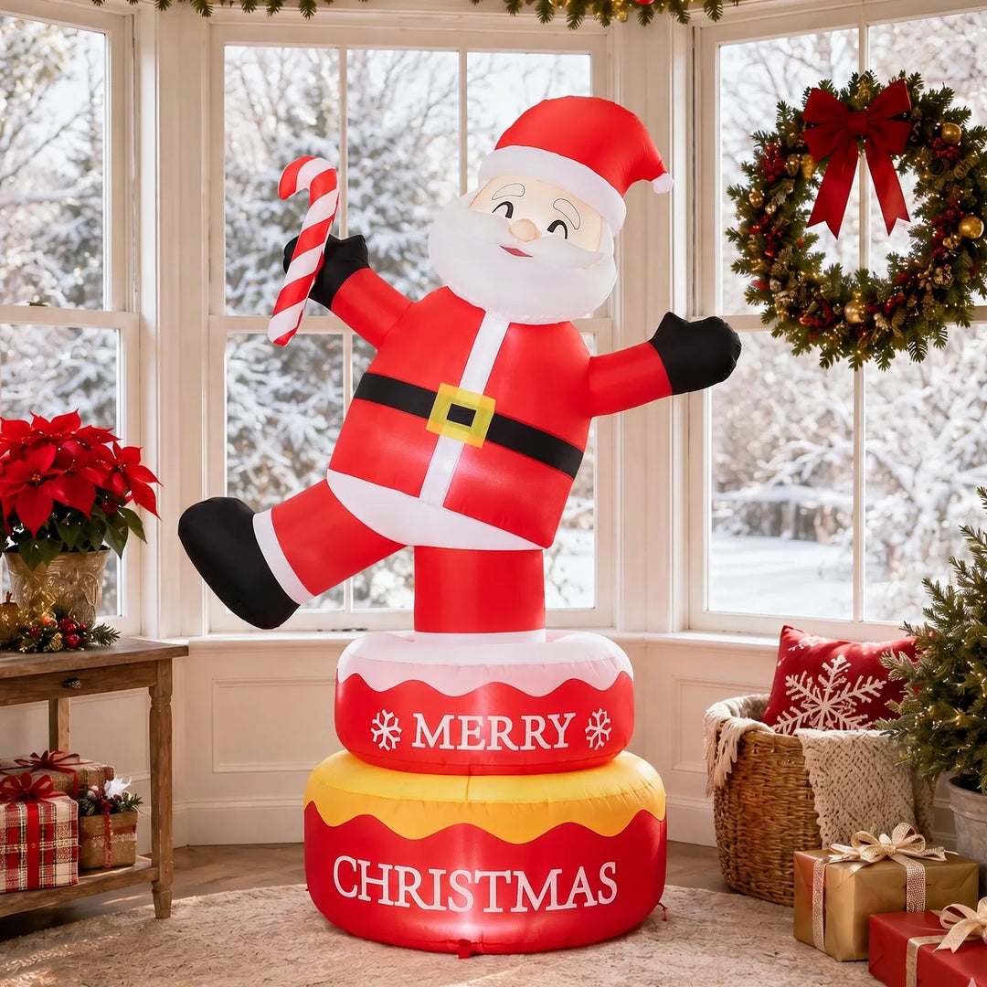 Opblaasbare staande kerstman