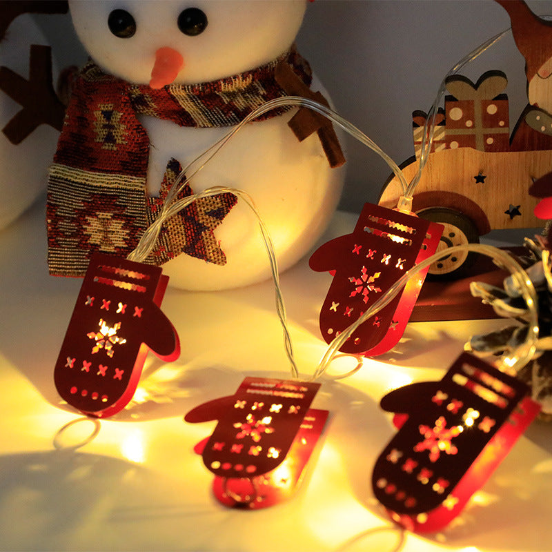 Led lichtslinger met kerstmotieven, op batterij of USB