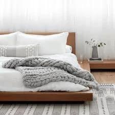 Grofgebreid gebreid deken