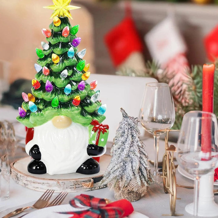 Lichtgevende kabouterkerstboom met 30 gekleurde LED&