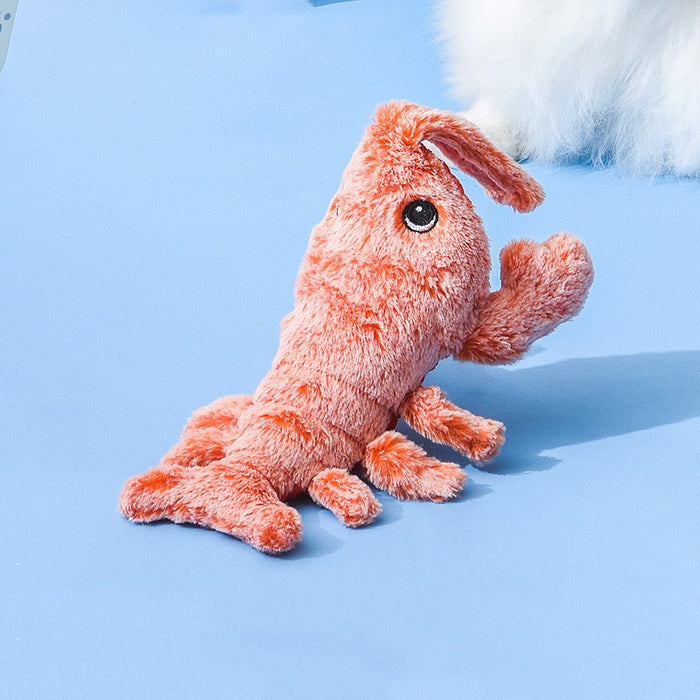 Hollevo Bewegende kreeft kattenspeelgoed, oplaadbaar pluche
