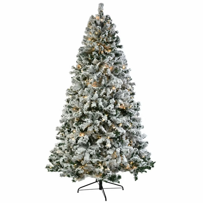 Hollevo Besneeuwde kerstboom 213 cm met 400 leds en dimfunctie