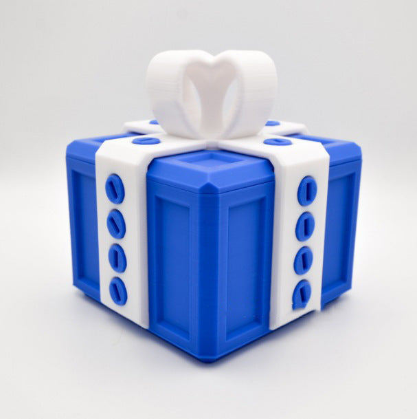 3D-geprinte cadeaudoos met schroeven