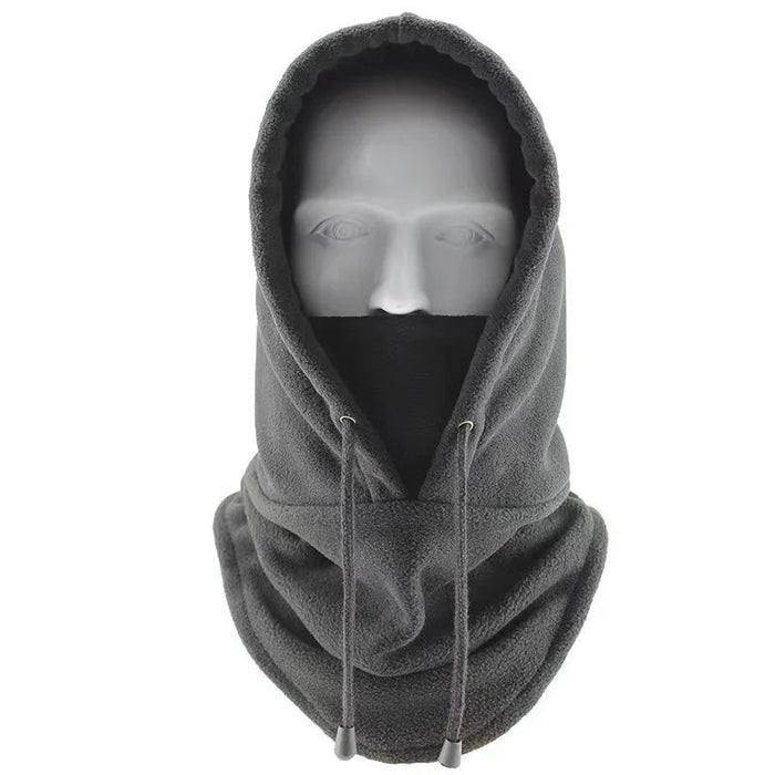 Hollevo™ Fleece bivakmuts met verstelbaar koord, houdt wind buiten