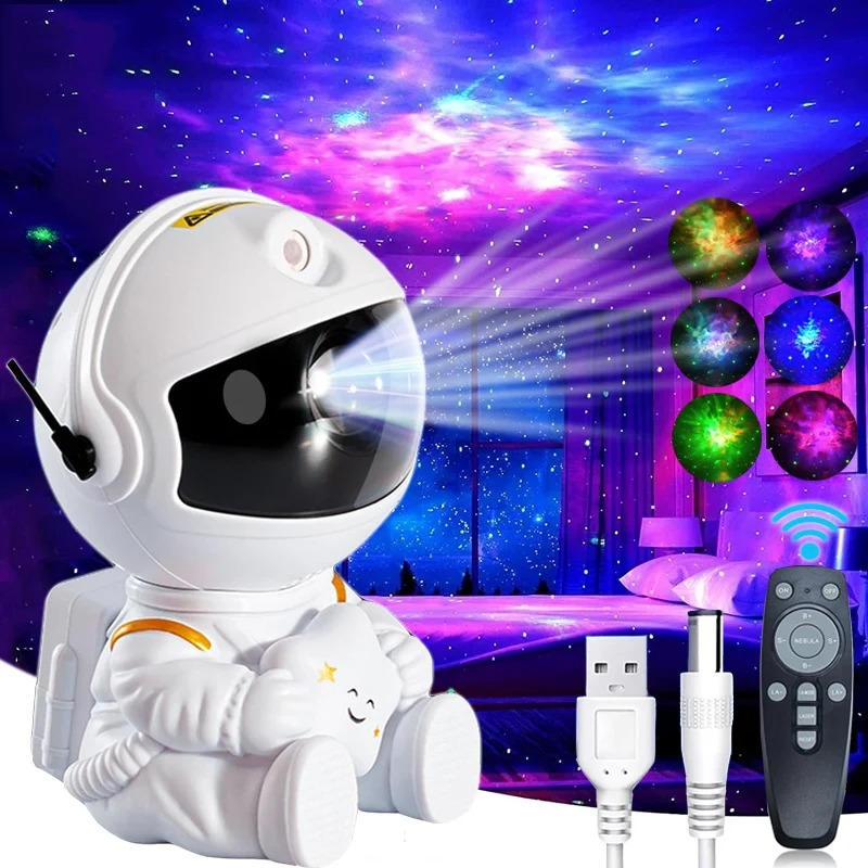 Sterrenprojector met nevel, maanlamp en afstandsbediening