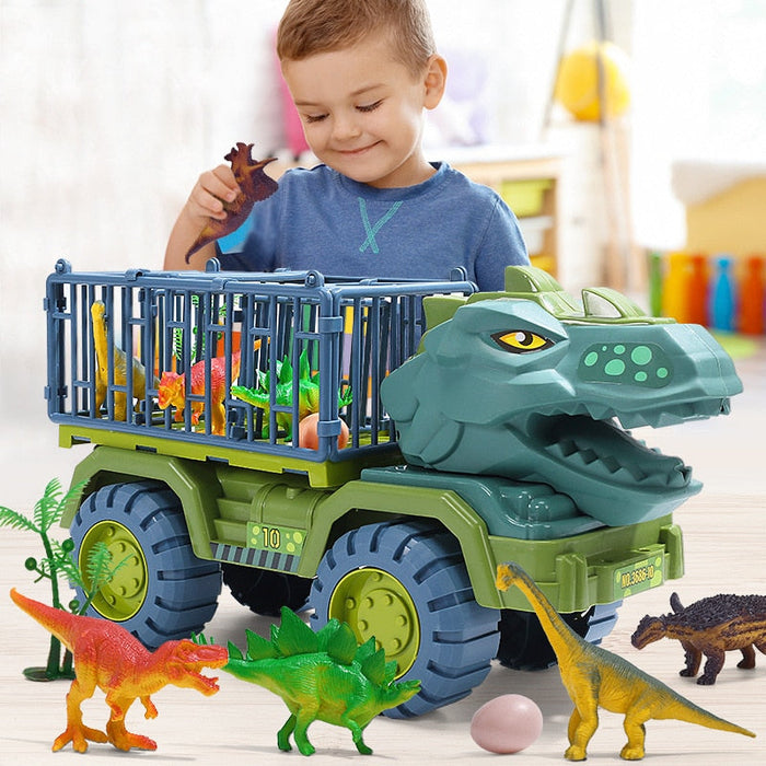 Hollevo™ Dinosaurus vrachtwagen speelset met realistische dino's